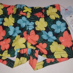 NWT Cat & Jack Hawaiian Print 9 months Swim Trunks